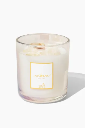 11 oz. Crystal Candle - Citrine - Goal Setting   Abundance   Creativity