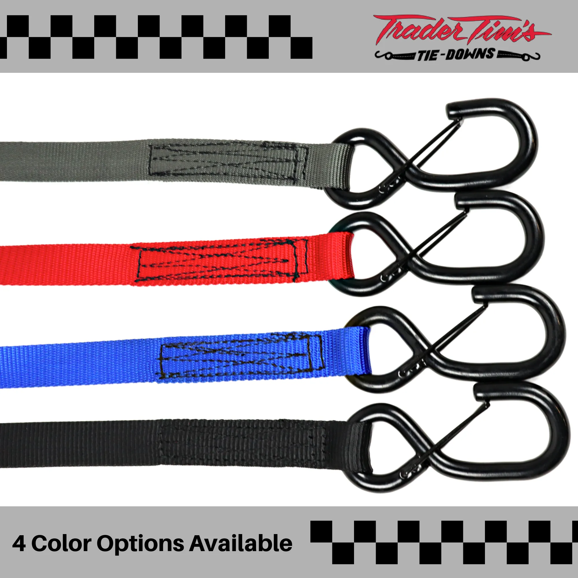 1" x 8' Cam-Lock Tie Down with Soft Tie