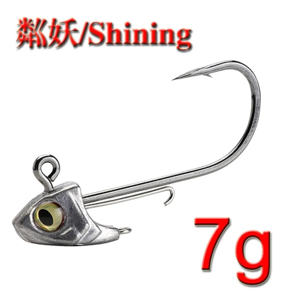 2020 New GIKEN Black Minnow BUMBLEHEAD Shank Jig Head Hooks Soft plastic Swimbait Shad Lure Fishing