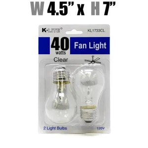 40W Clear Fan Light (KL1733CL)