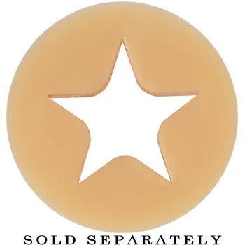 5/8 Flesh Star Silicone Flexible Tunnel