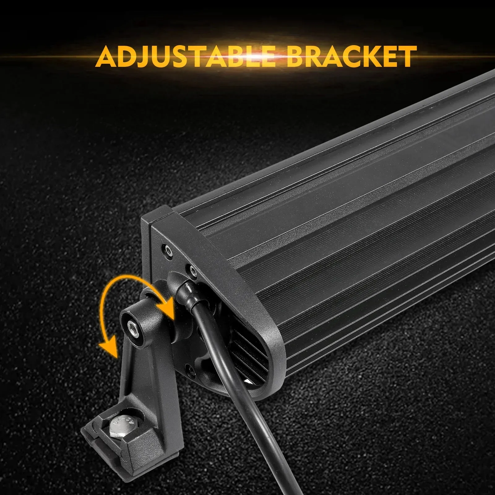 6 Modes Series Amber And White Led Light Barscurved