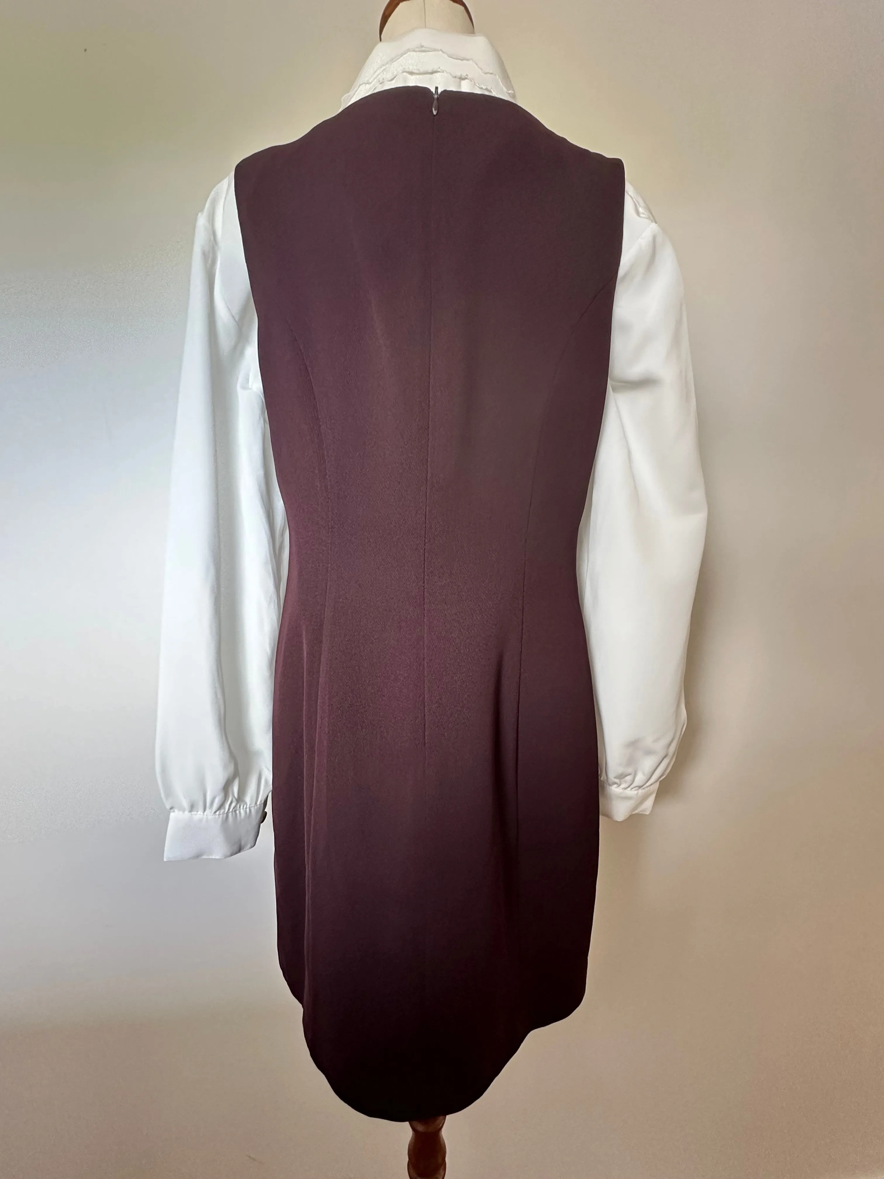 90s Plum Blase Mini Dress (12-14)
