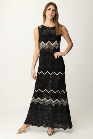 Abito In Maglia Zig-zag