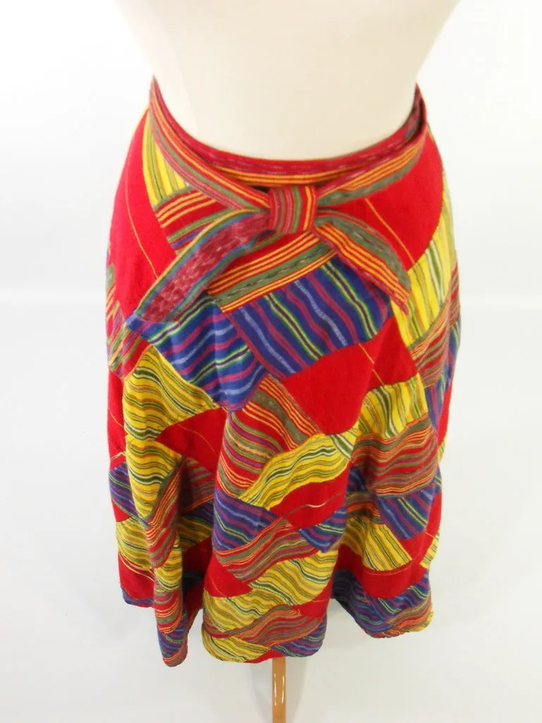 African Patchwork Maxi Skirt
