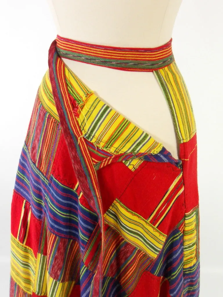 African Patchwork Maxi Skirt