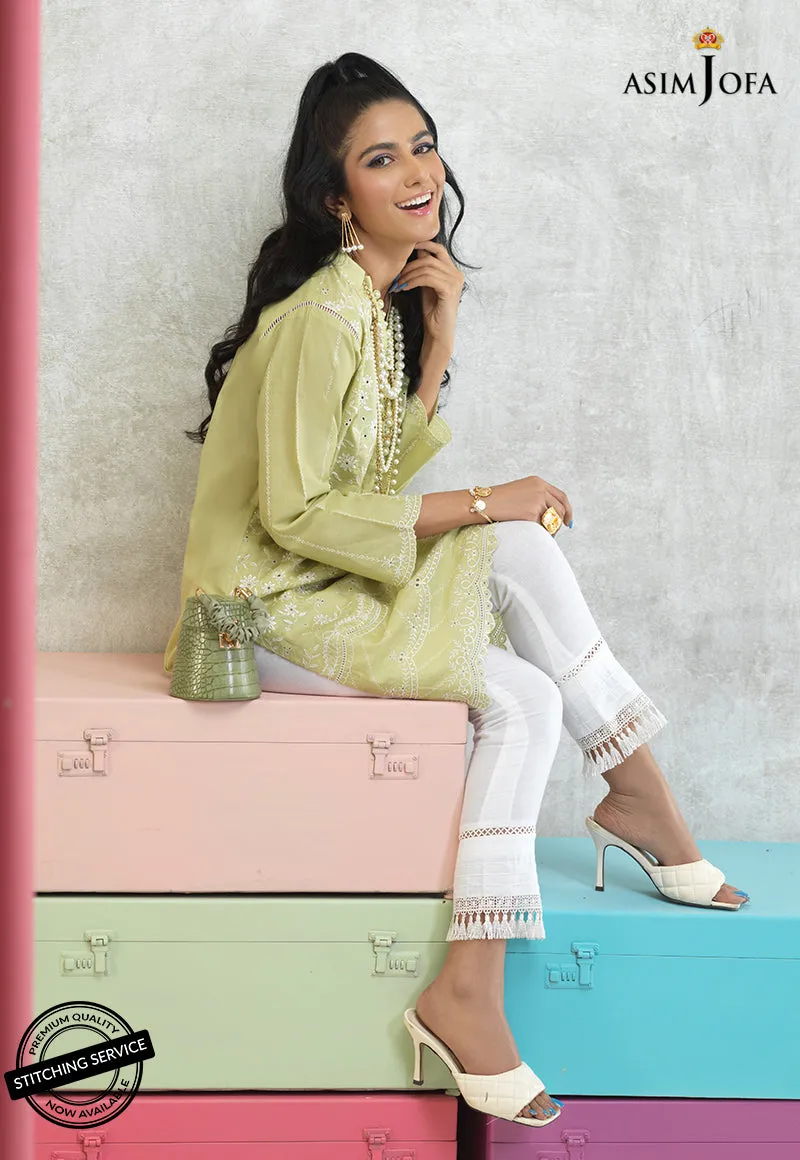 AJES-09 | Asim Jofa AJ Essentials Summer Collection 2022 | Embroidered Cotton Suits Unstitched 2 Piece