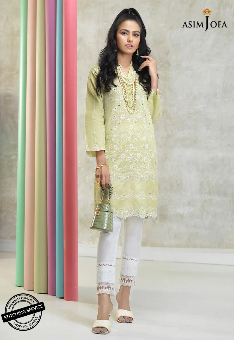 AJES-09 | Asim Jofa AJ Essentials Summer Collection 2022 | Embroidered Cotton Suits Unstitched 2 Piece
