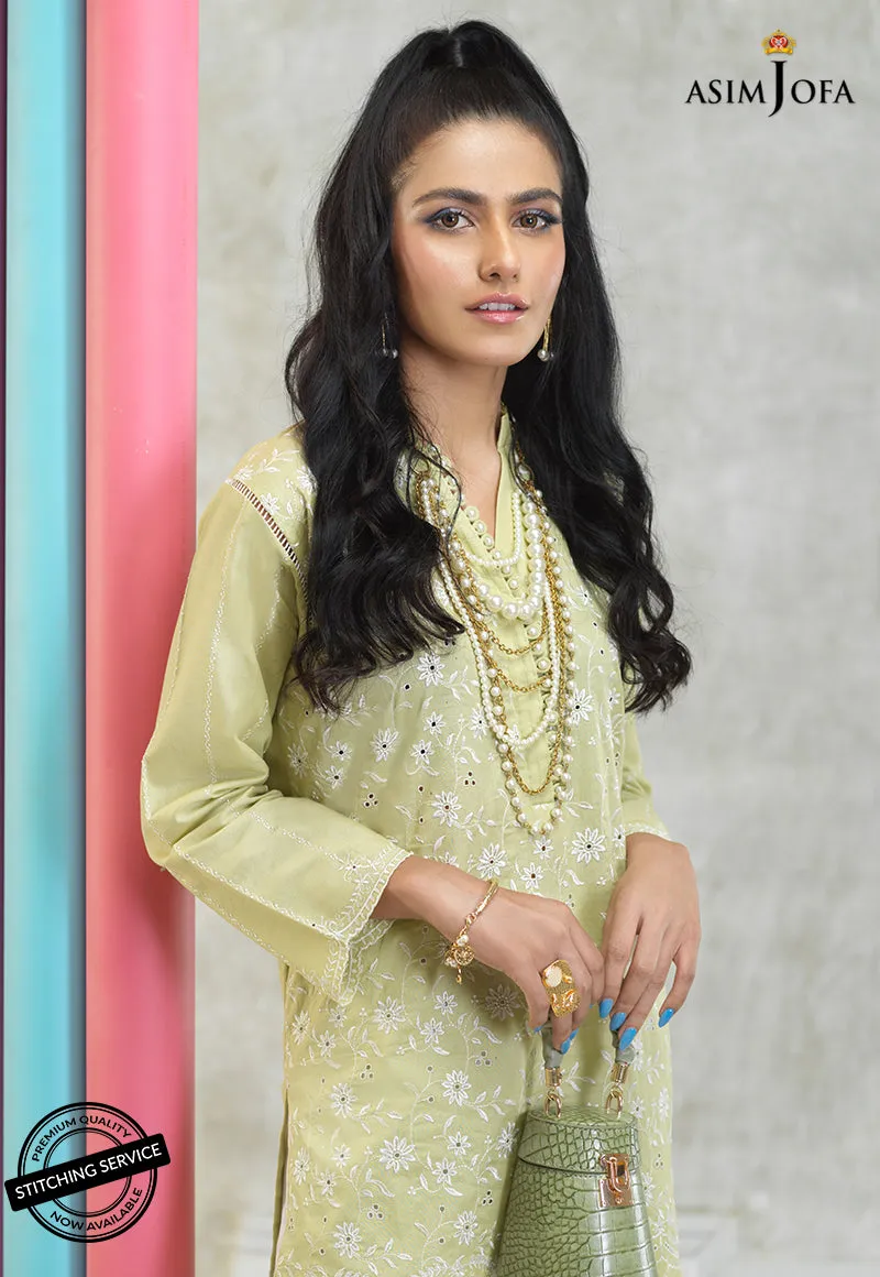 AJES-09 | Asim Jofa AJ Essentials Summer Collection 2022 | Embroidered Cotton Suits Unstitched 2 Piece