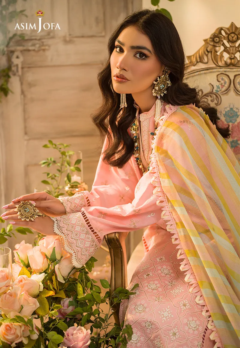 AJPR-14 | Asim Jofa Prints Rania Collection 2022 | Unstitched Embroidered Lawn Suits