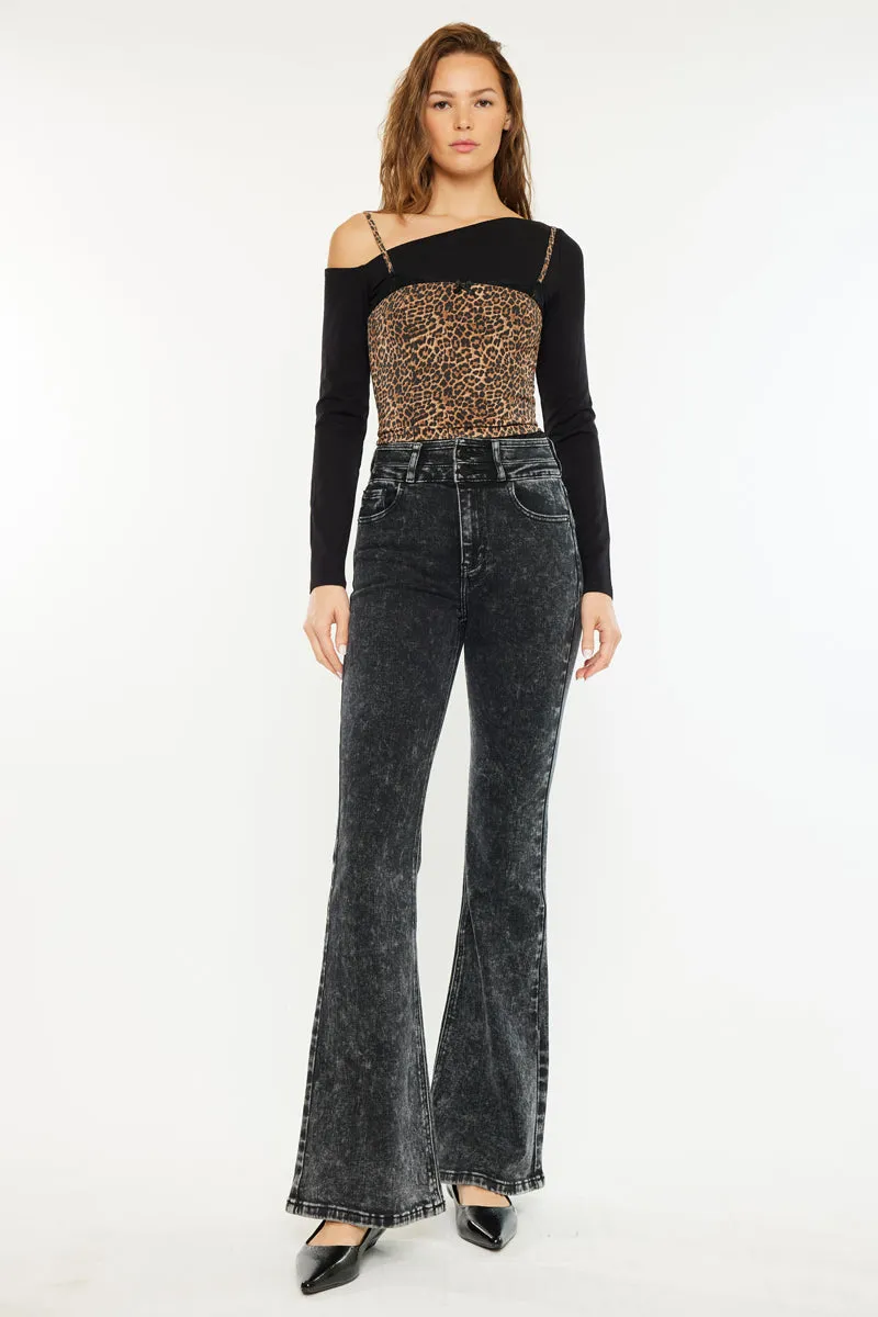 Amirah Ultra High Rise Flare Jeans