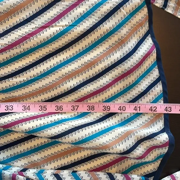 Anthropologie Girls From Savoy Nautical Striped Silk Dress Sz 4 Party Casual EUC