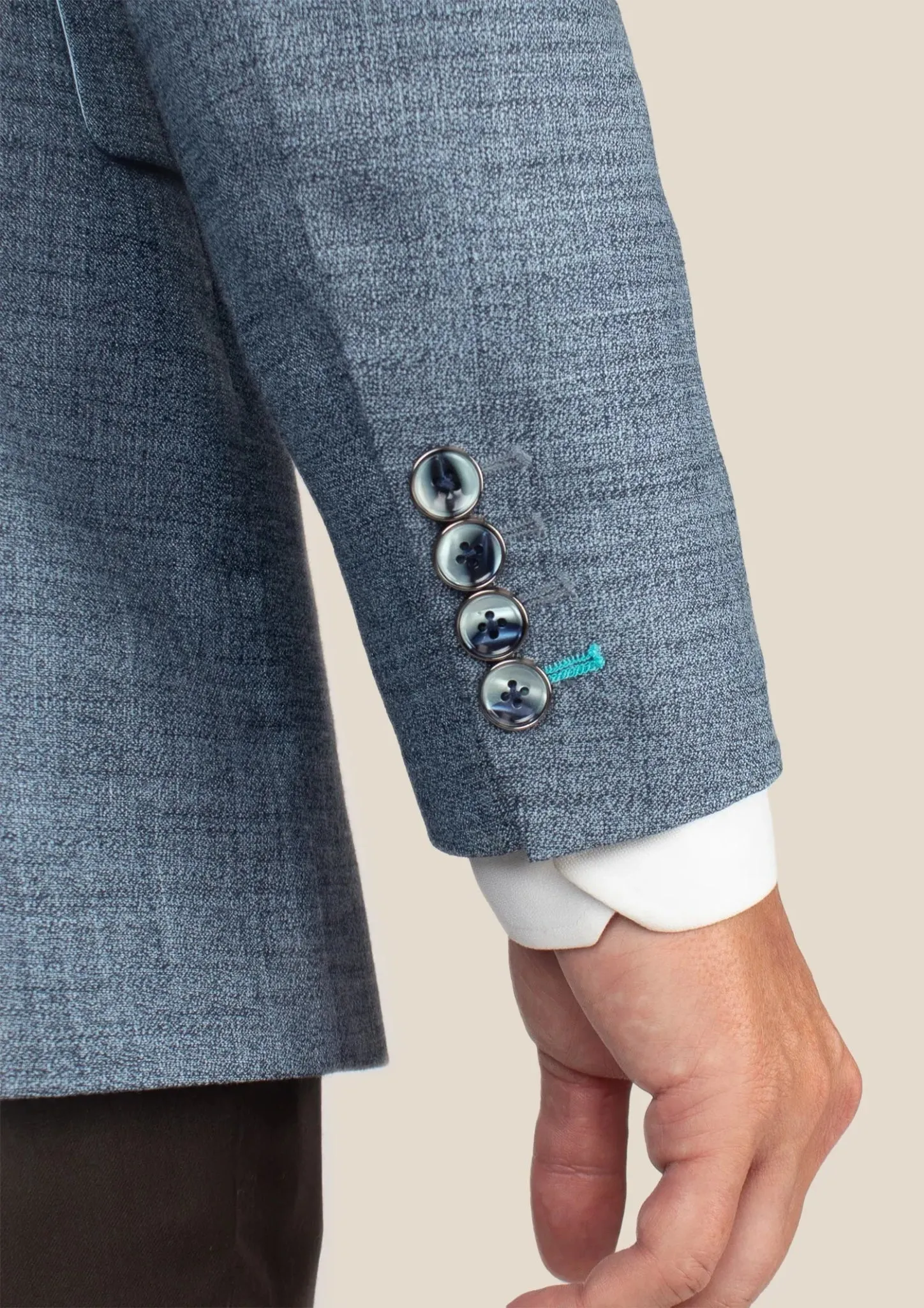 Astor Mid Blue Hopsack Jacket