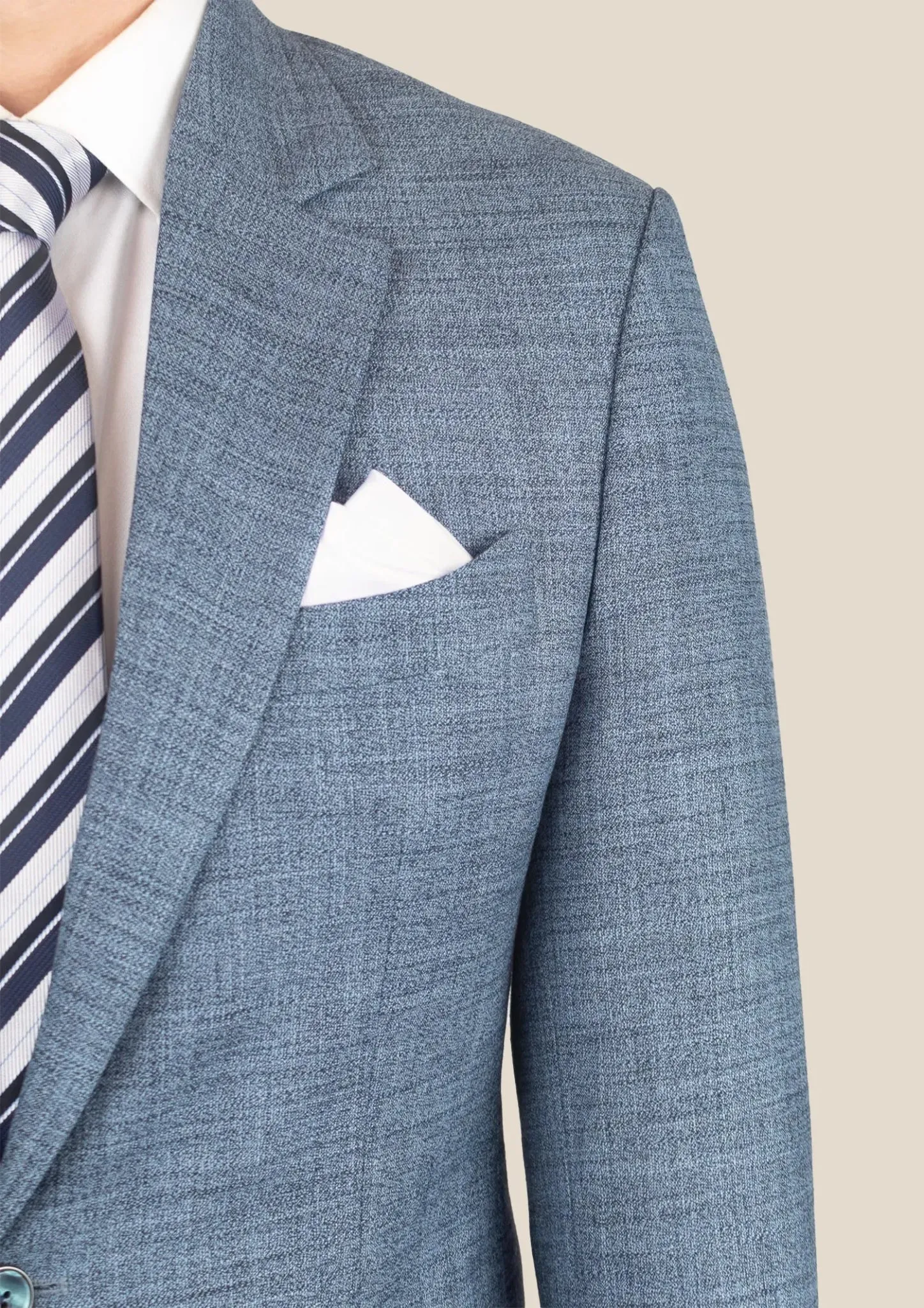 Astor Mid Blue Hopsack Jacket