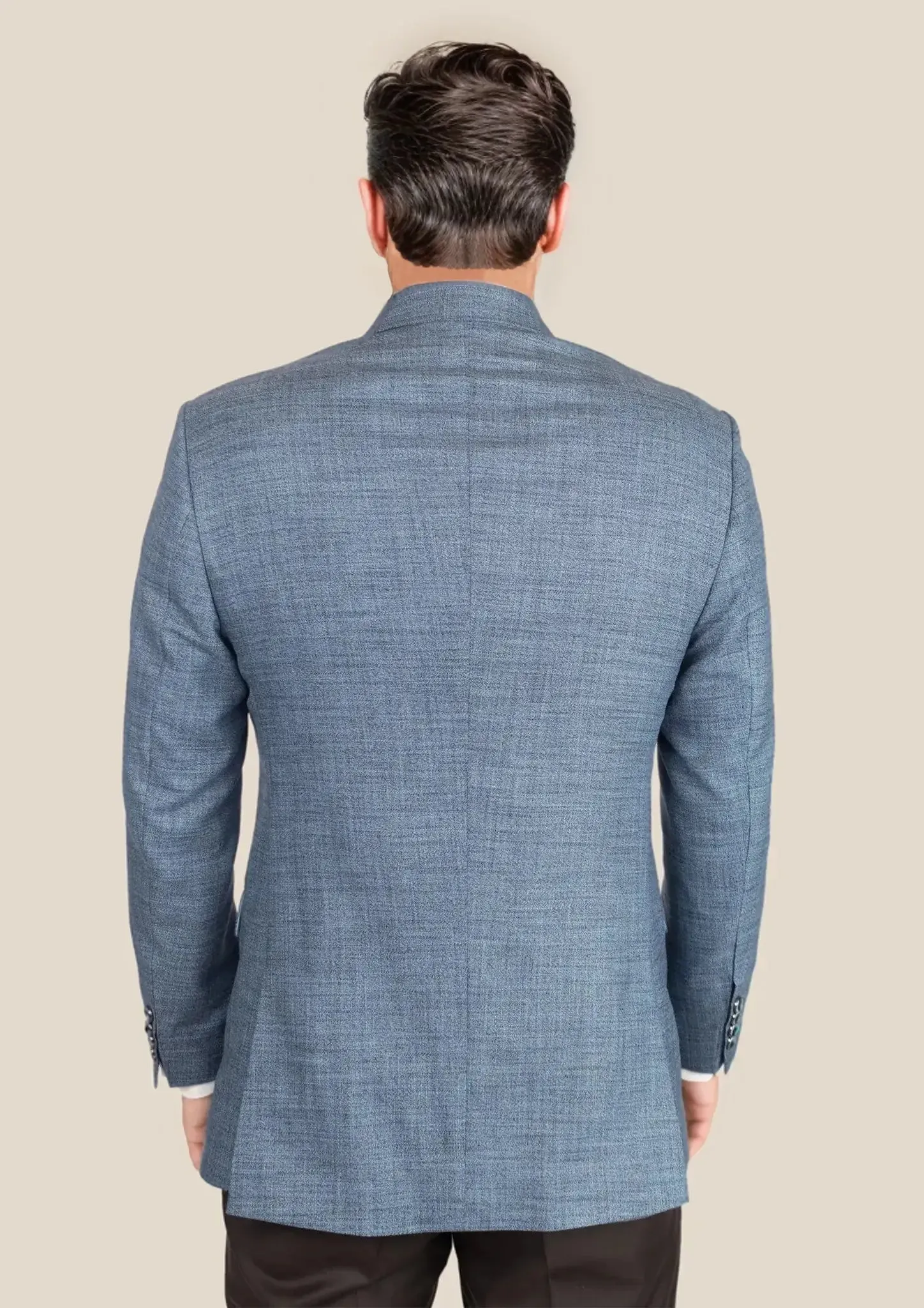 Astor Mid Blue Hopsack Jacket