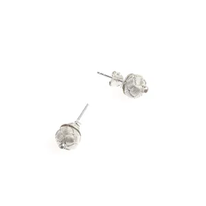 Aydin Woven Silver Studs