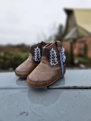 Baby Cowboy Brown Booties