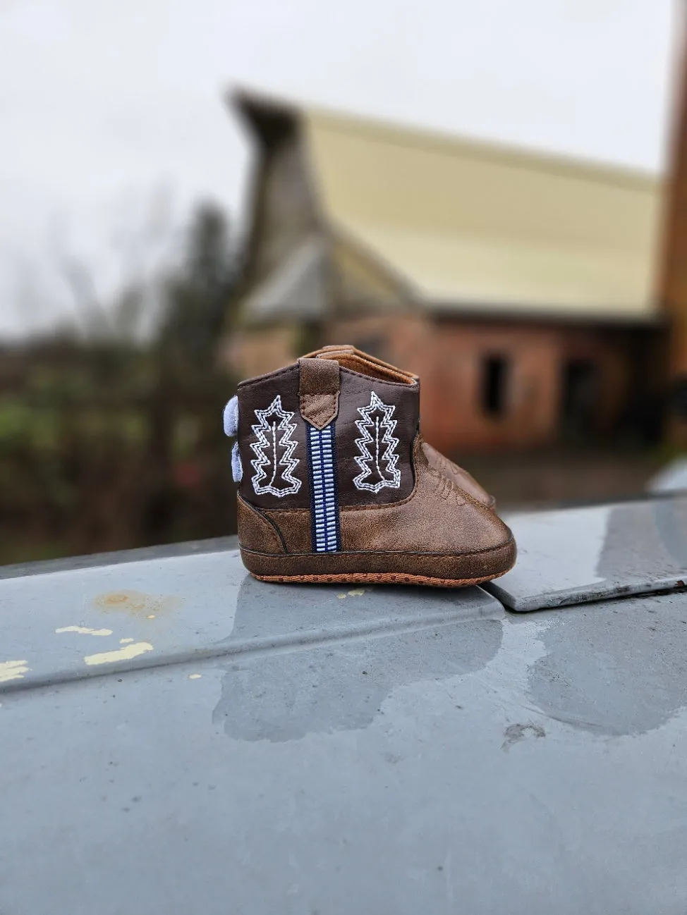 Baby Cowboy Brown Booties