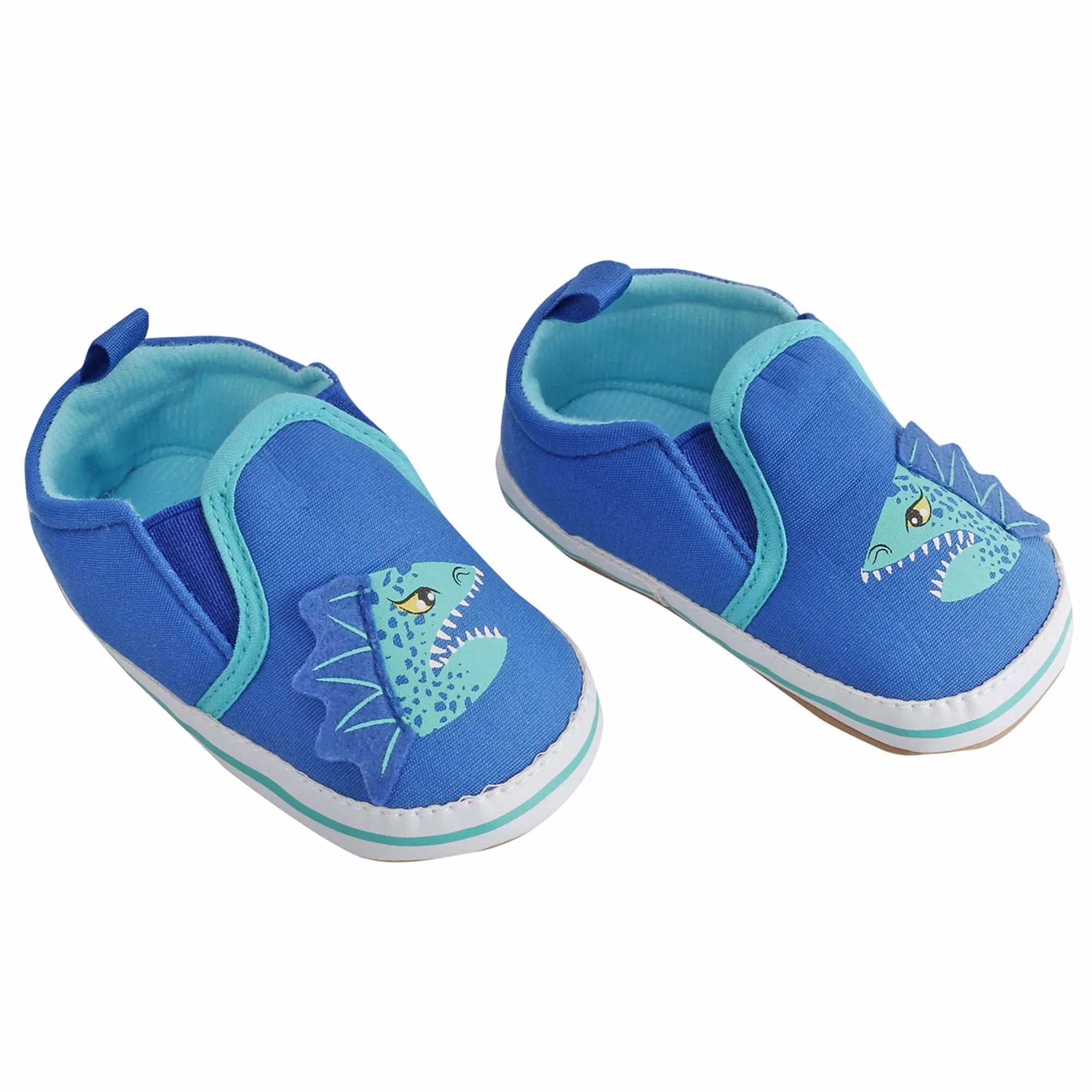 Baby Moo Monster Blue Slip-On Booties