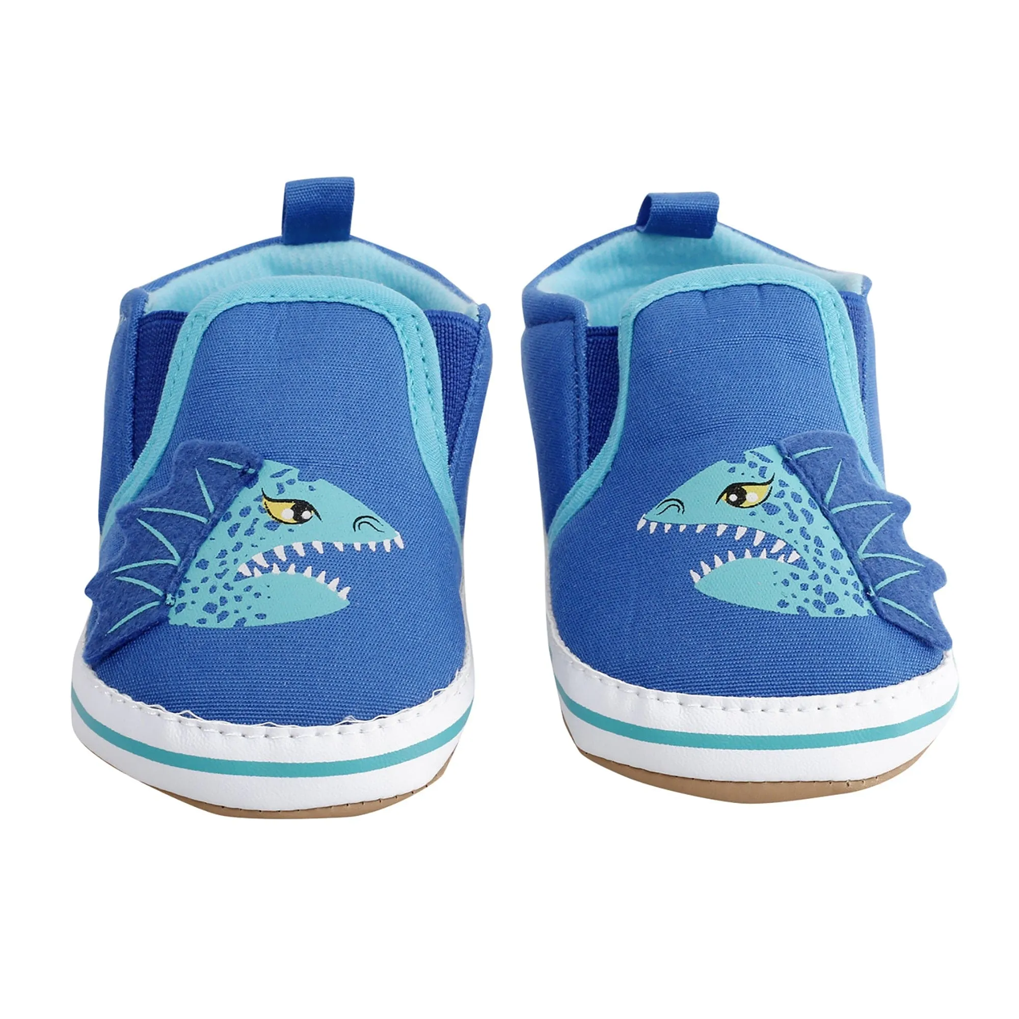 Baby Moo Monster Blue Slip-On Booties