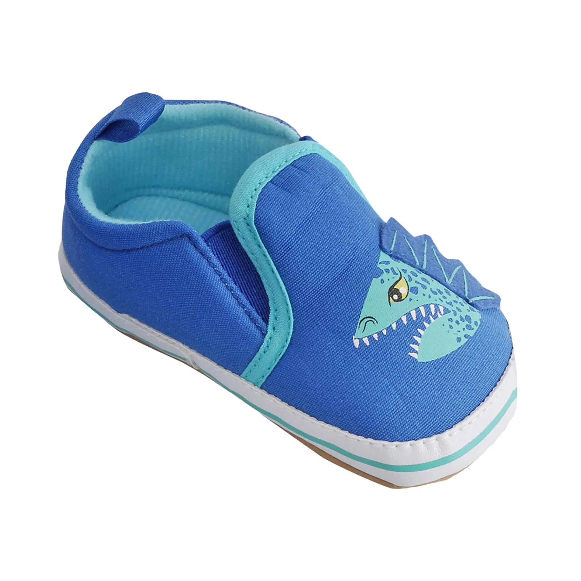 Baby Moo Monster Blue Slip-On Booties