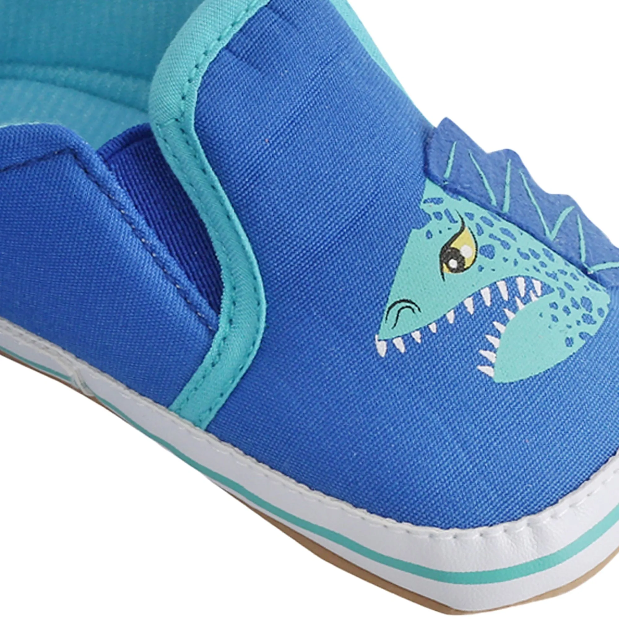 Baby Moo Monster Blue Slip-On Booties
