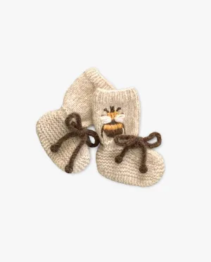 Bee Booties |wheat| In stock (1-2y)