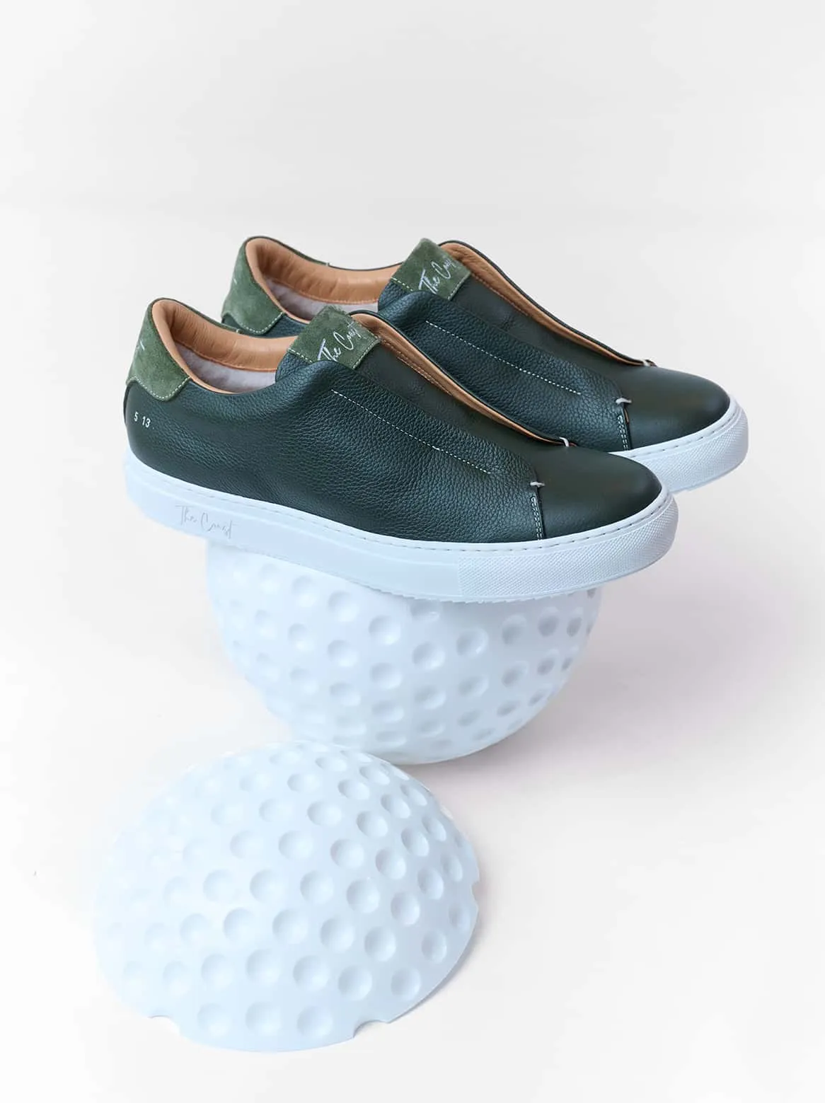 Beni Slip-In with lambskin lining in green