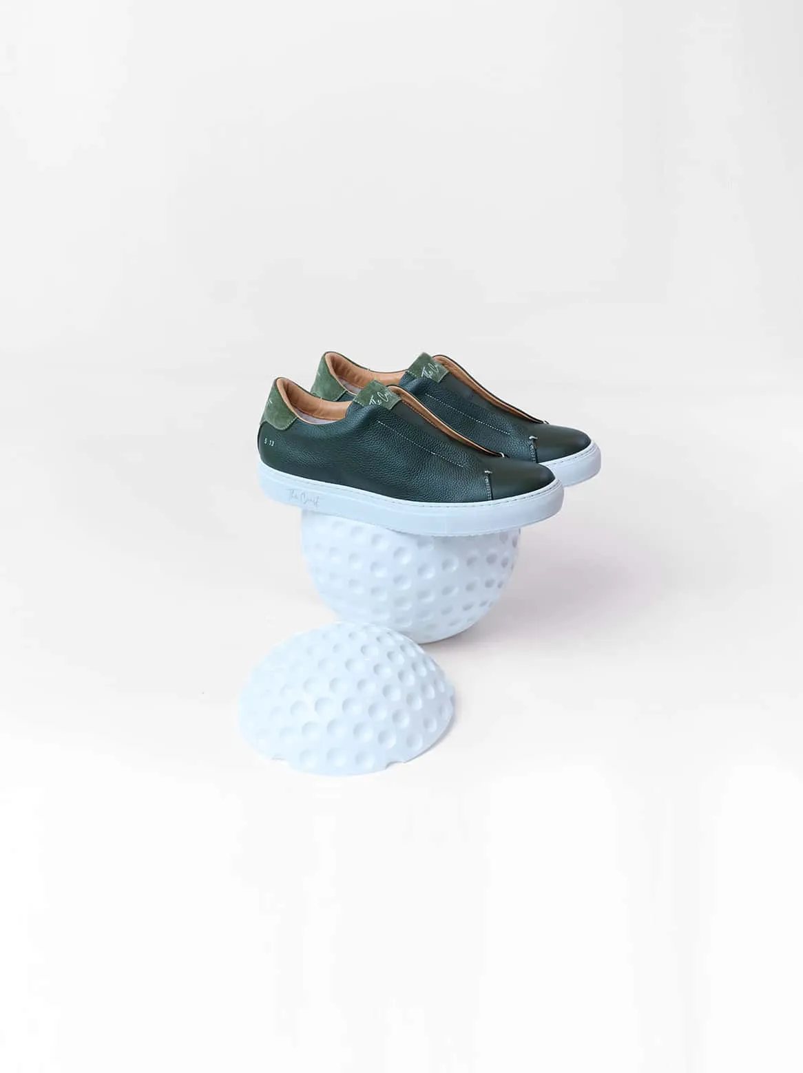 Beni Slip-In with lambskin lining in green
