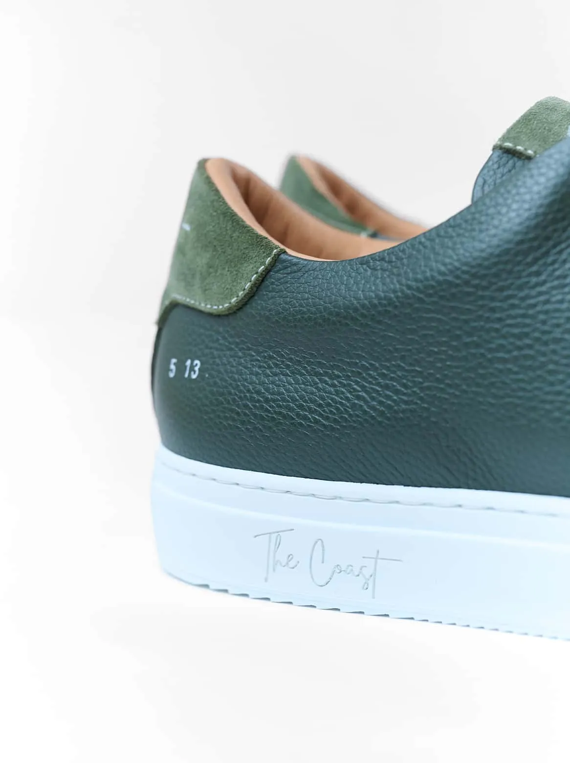 Beni Slip-In with lambskin lining in green
