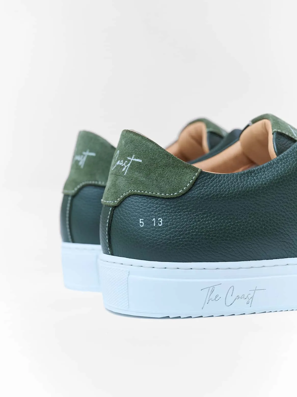 Beni Slip-In with lambskin lining in green