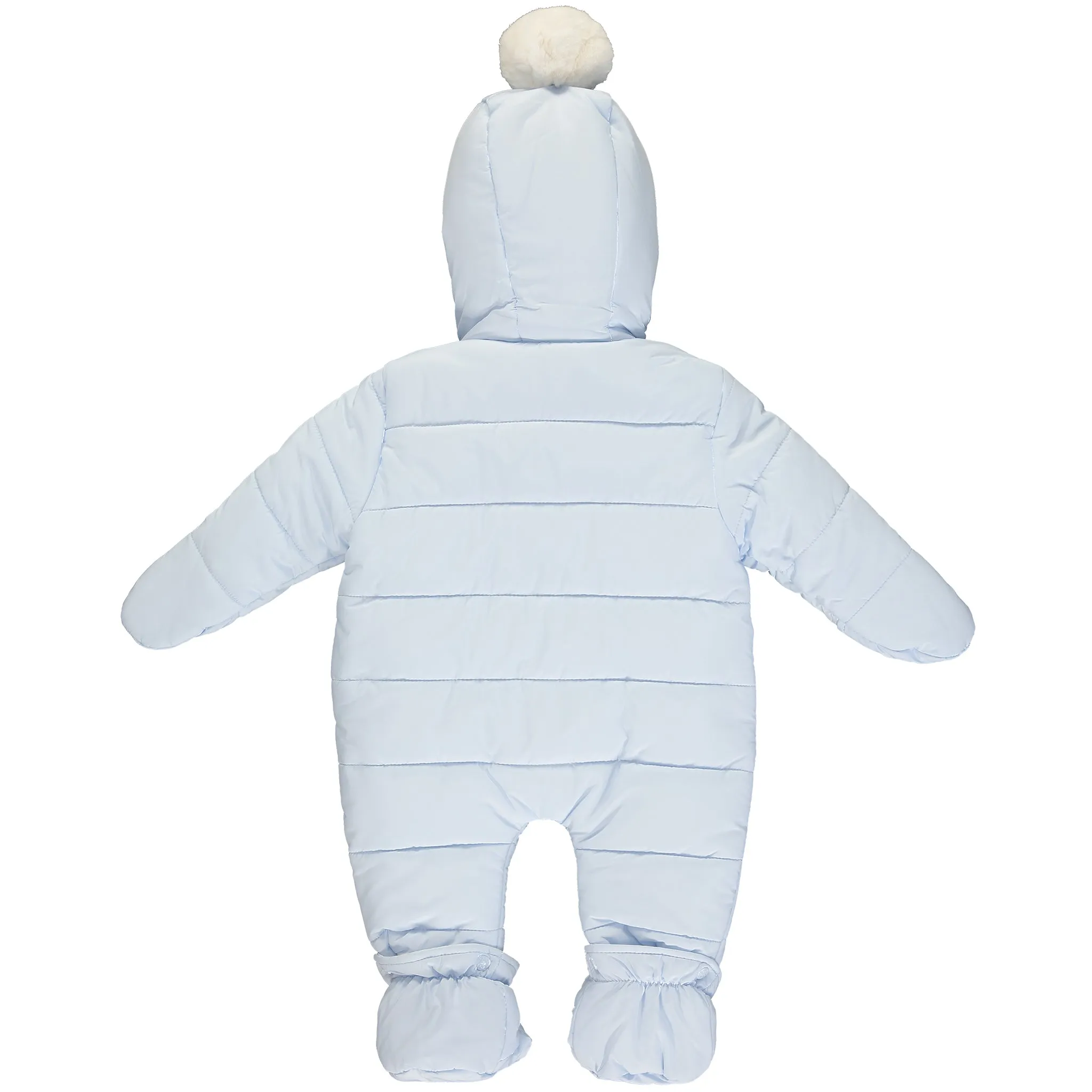 Blue Padded Baby Snowsuit