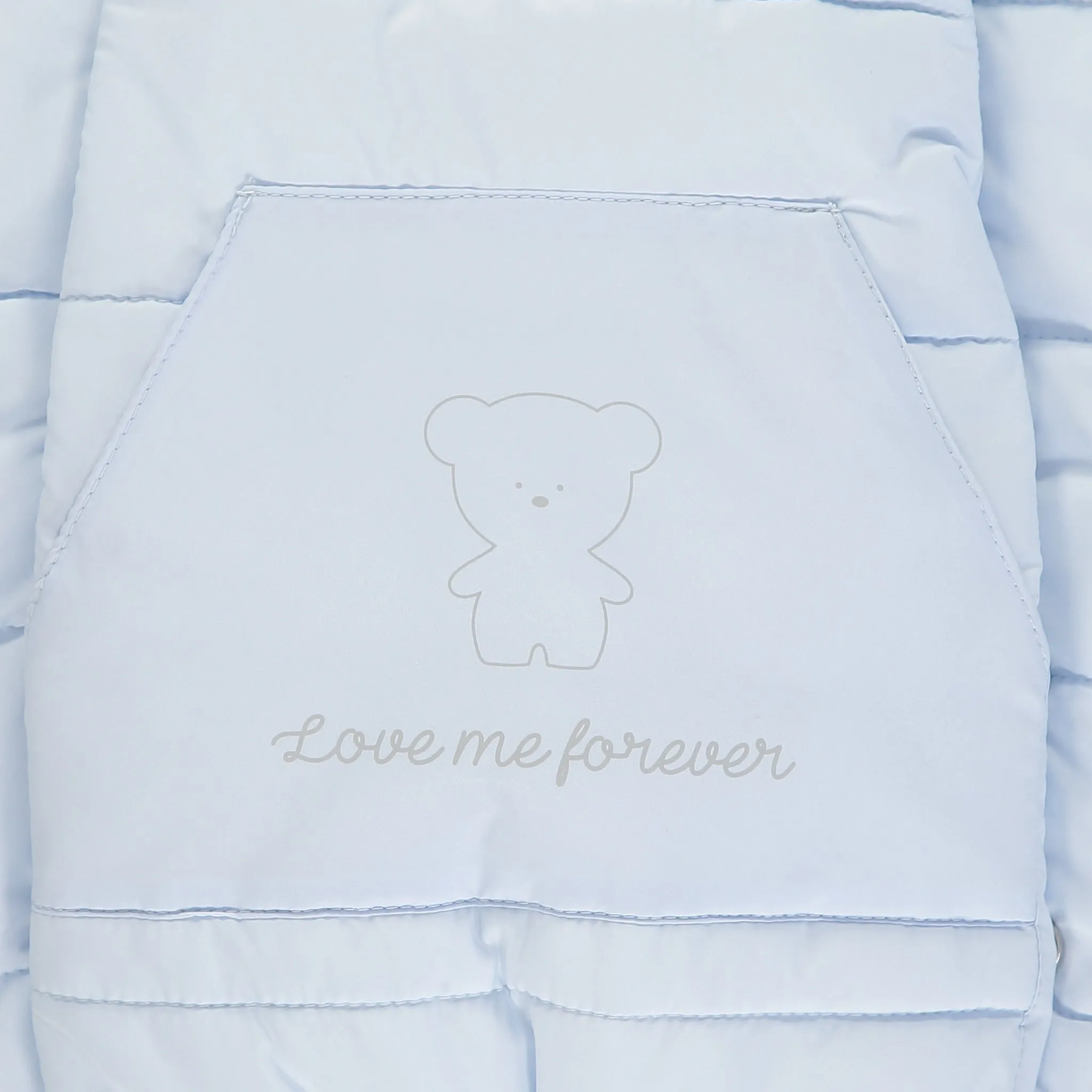 Blue Padded Baby Snowsuit