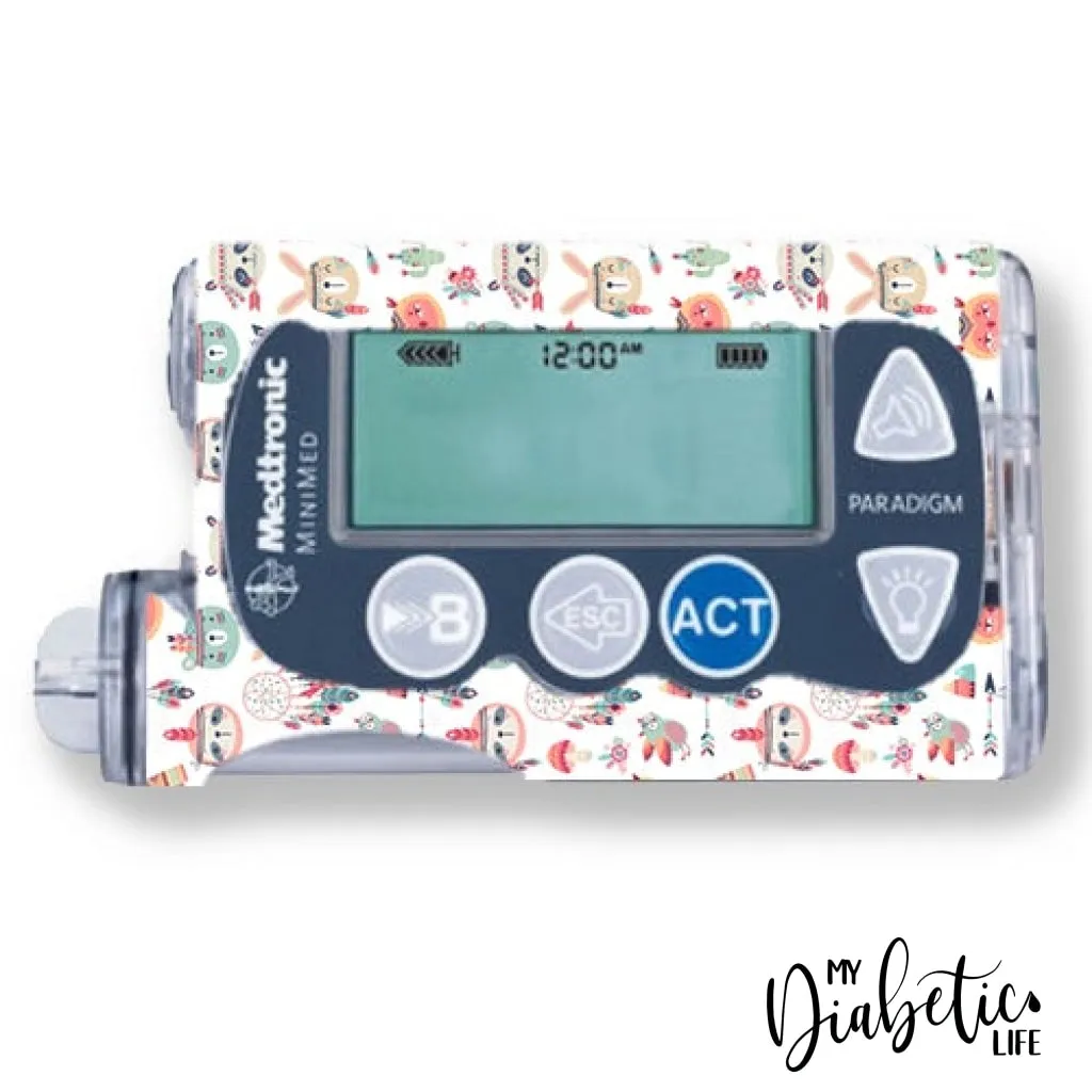 Boho Animals - Medtronic Paradigm Series 7 Sticker