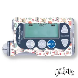 Boho Animals - Medtronic Paradigm Series 7 Sticker