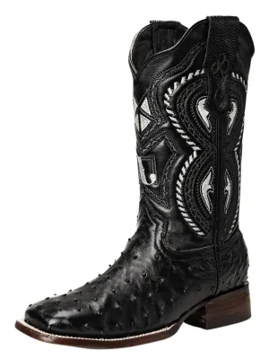 Botas Vaqueras Rodeo Exoticas de Avestruz Original para Hombre 'Joe Boots' - ID: 703NE