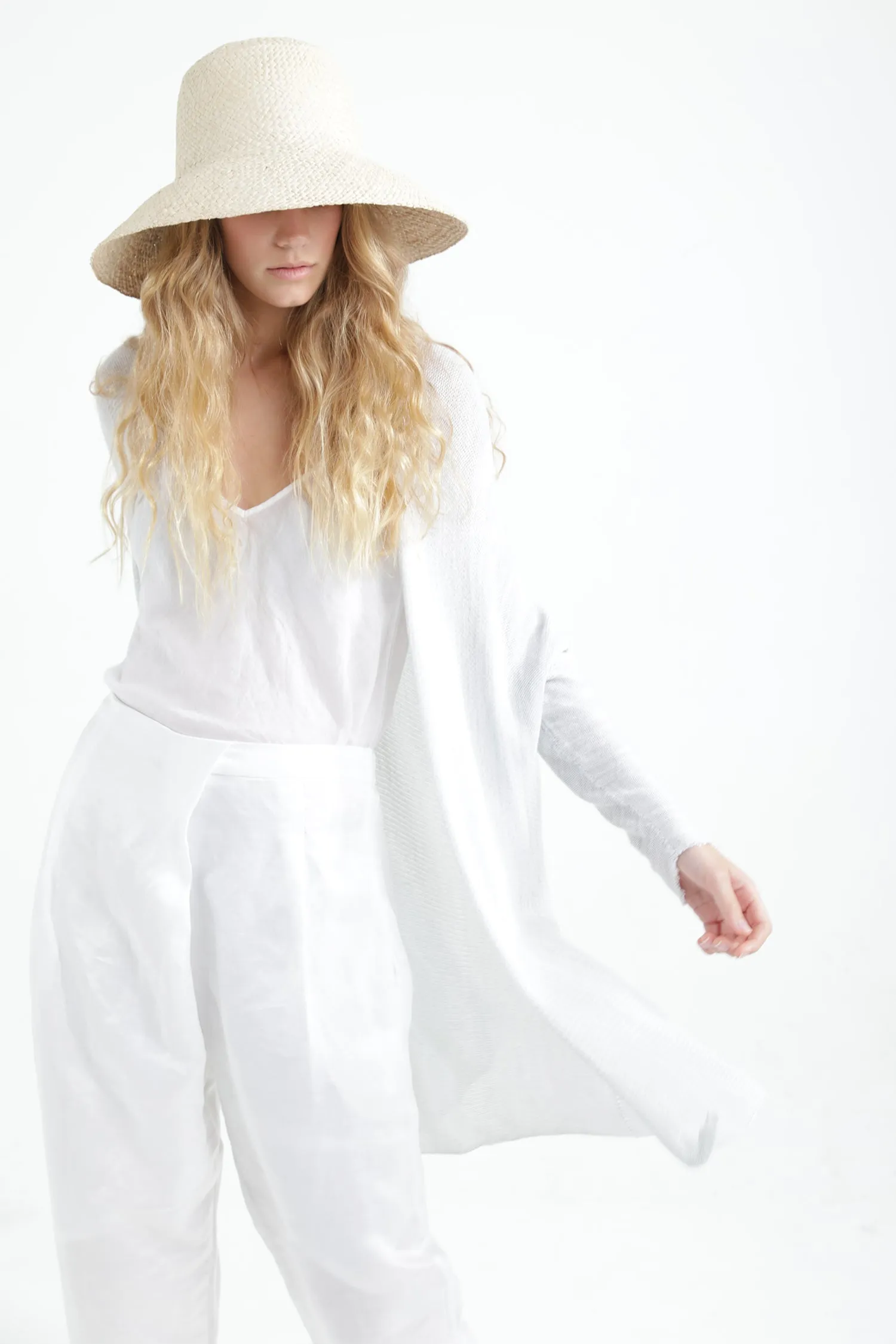 Broken White Meza Bamboo Cardigan