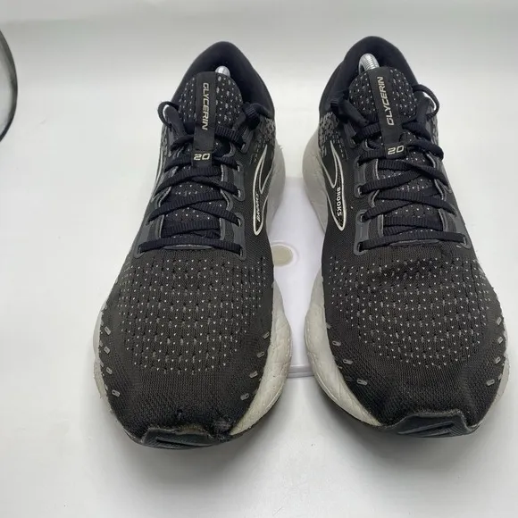 Brooks Shoes Men Size 11 Glycerin 20 Black Athletic Road Running Sneakers 3992