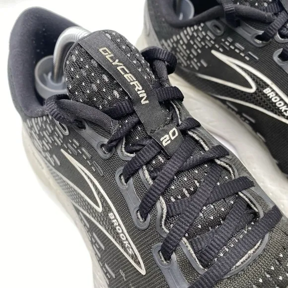 Brooks Shoes Men Size 11 Glycerin 20 Black Athletic Road Running Sneakers 3992