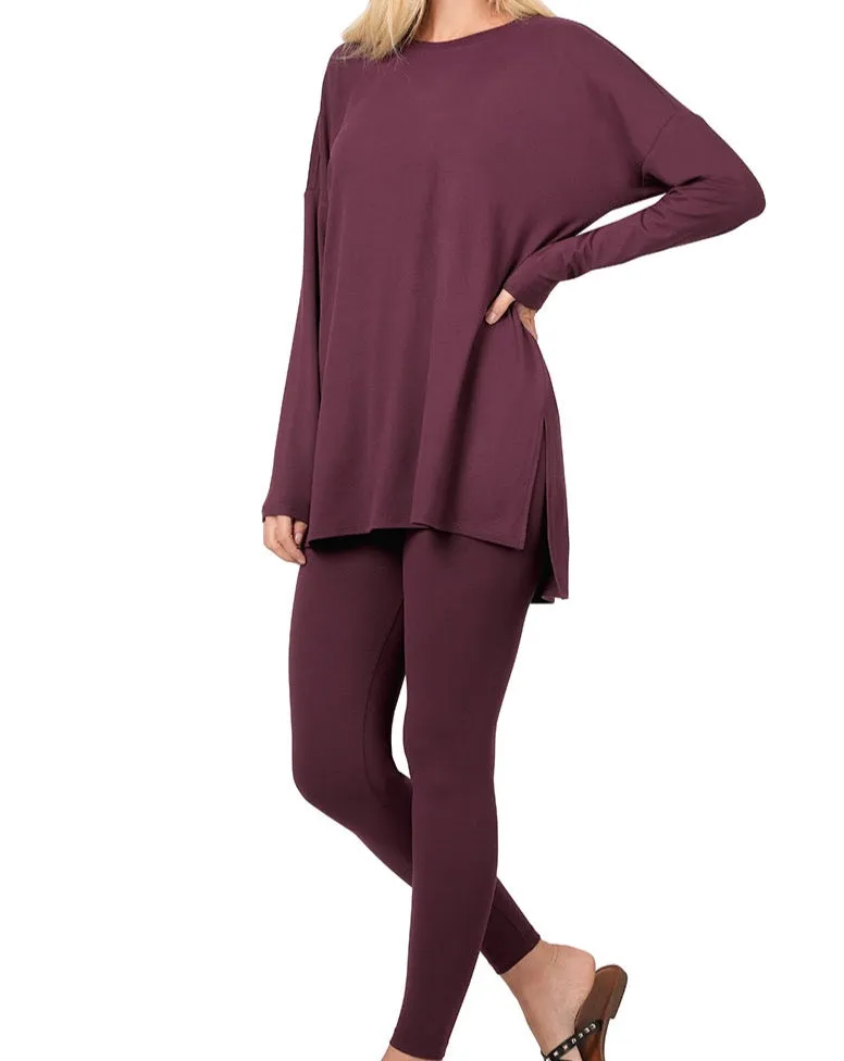 Buttery Soft 2 Piece Long Sleeve Lounge Wear Set