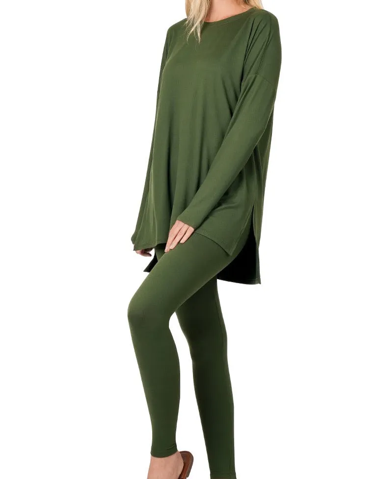 Buttery Soft 2 Piece Long Sleeve Lounge Wear Set