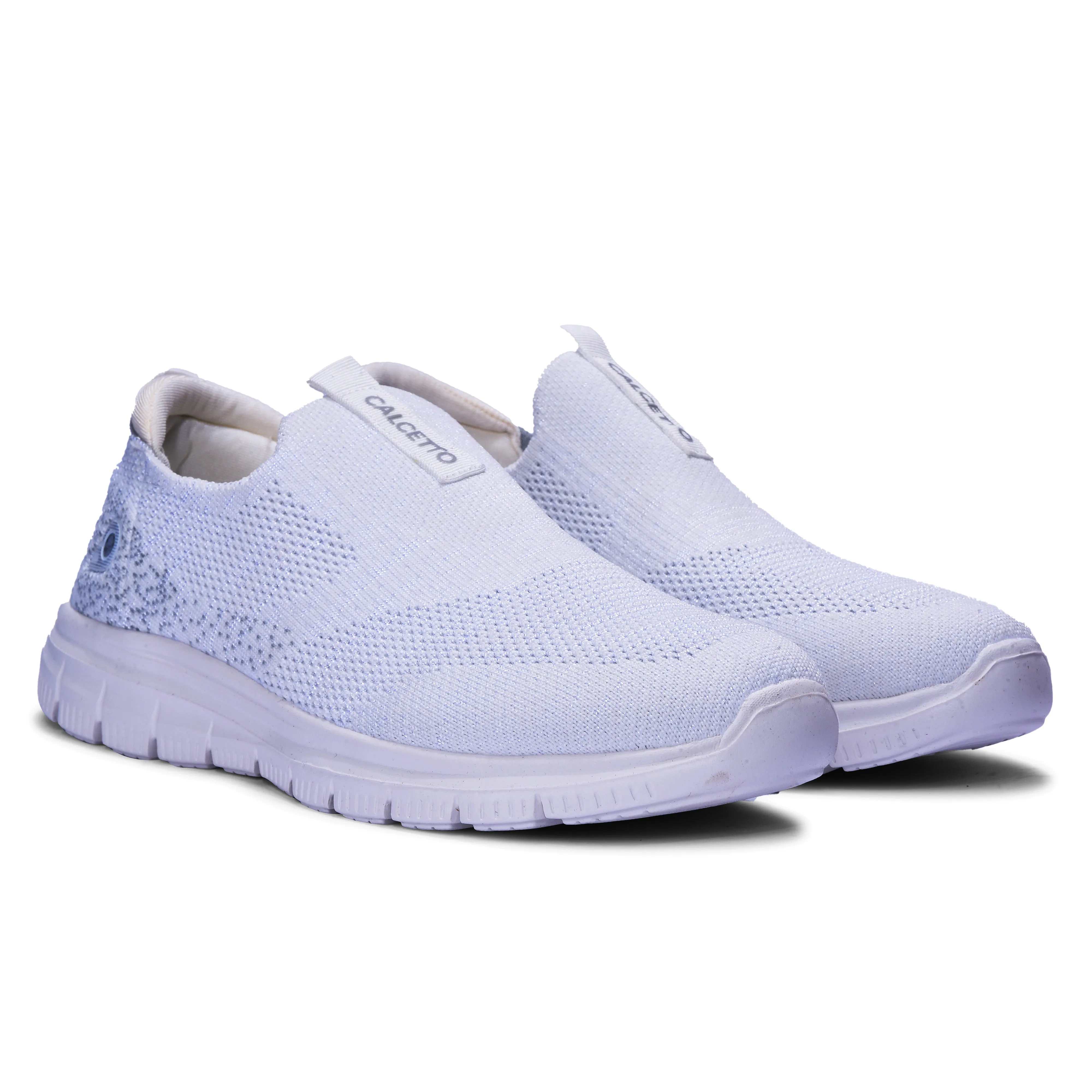 Calcetto Lightweight Casual WoMen's Running Sports Shoes CLT-9819 Full White