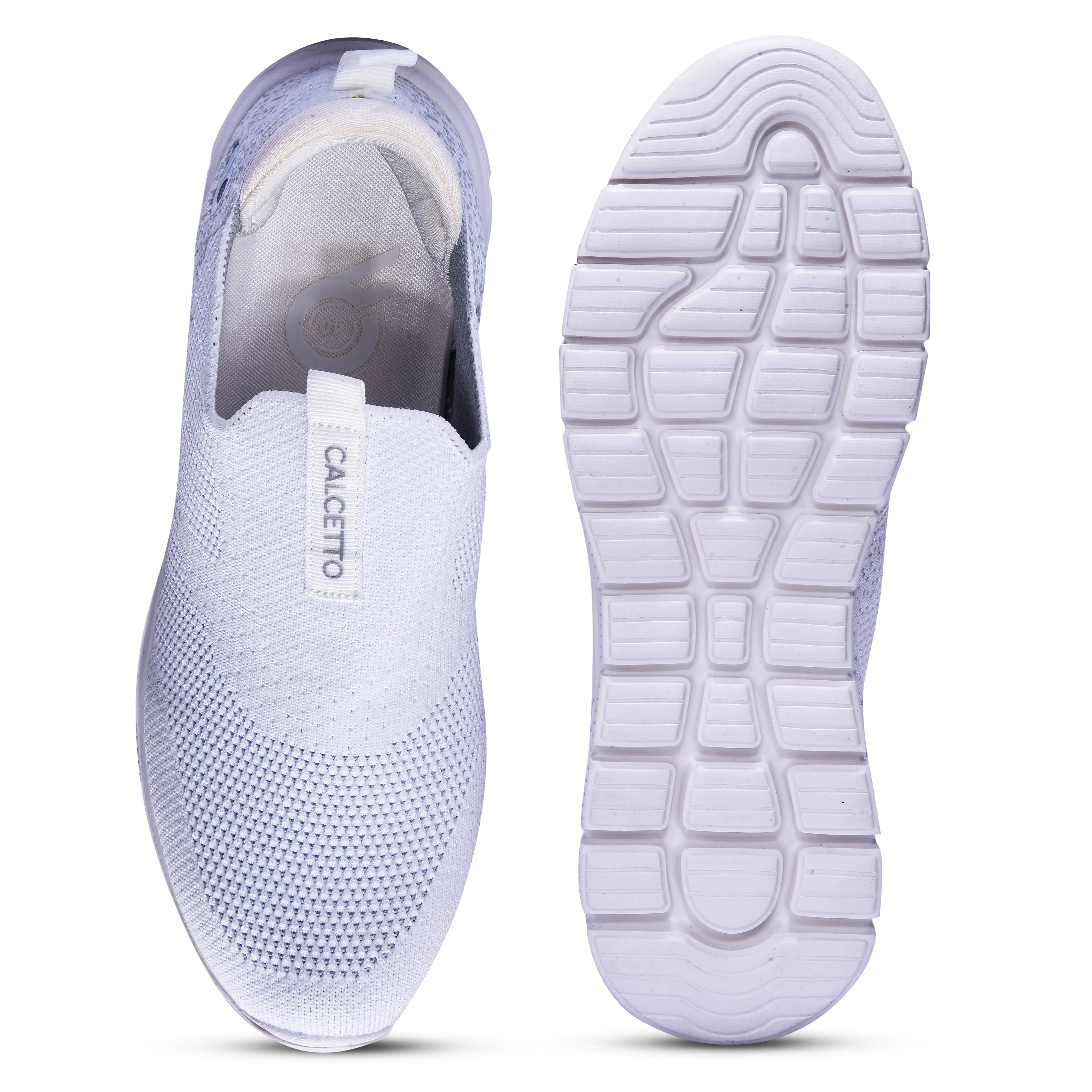 Calcetto Lightweight Casual WoMen's Running Sports Shoes CLT-9819 Full White
