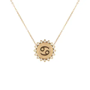 Cancer Sun Zodiac necklace
