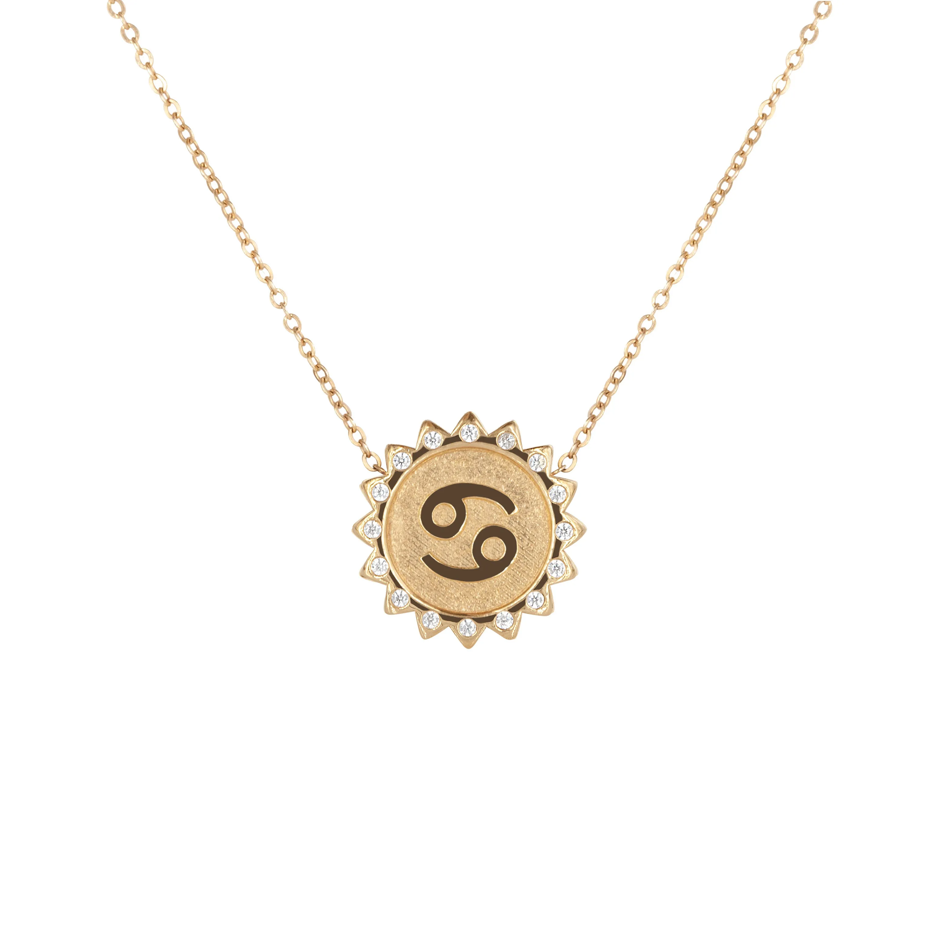 Cancer Sun Zodiac necklace