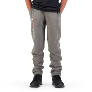 Canterbury Boys Poly Knit Pant - Black Grey Marle