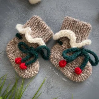 Cherry Booties |beigebrown| In stock (9-12m)