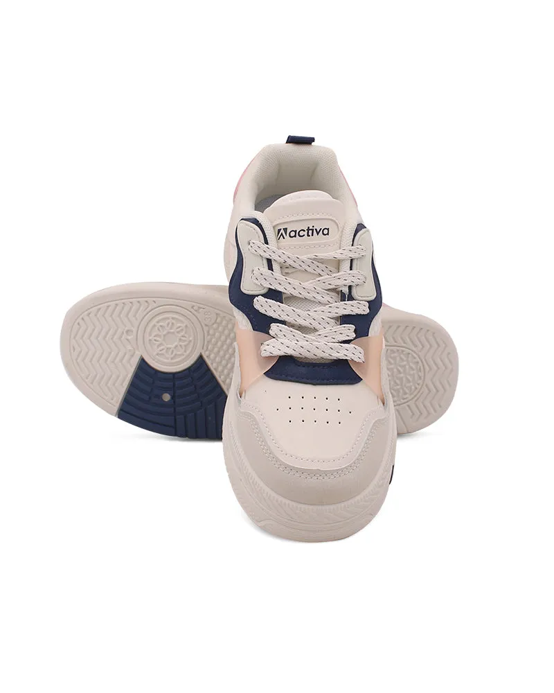 Chic Casual Lace-Up Sneakers for Women