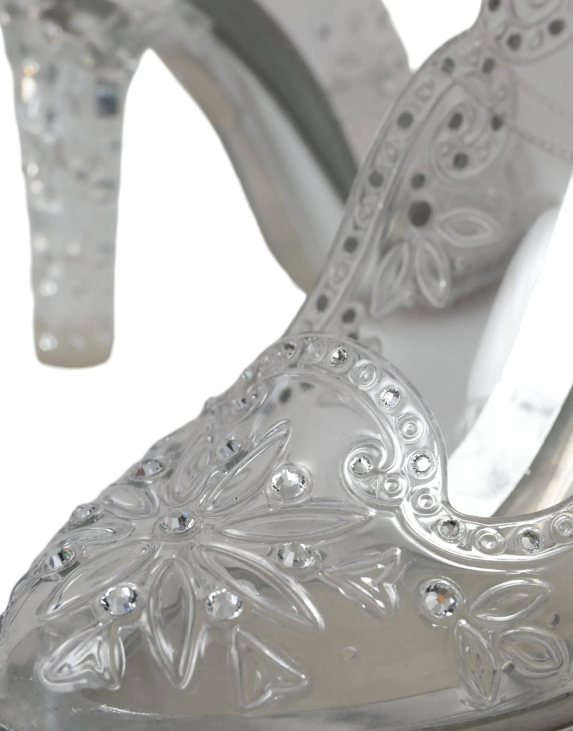 Clear Floral Crystal Heels CINDERELLA Shoes (Copy)