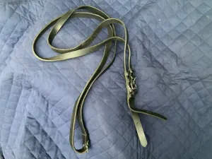 Cob/full Black leather reins FREE POSTAGE